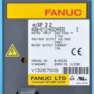 Fanuc drayvlar A06B-6112-H002#H550 C Fanuc aiSP 2.2 shpindel kuchaytirgichi