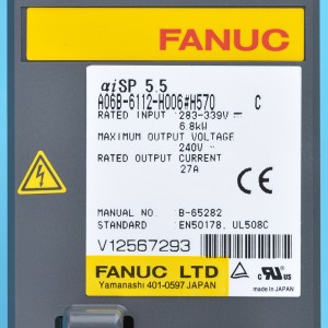 Fanuc သည် A06B-6112-H006#H570 C Fanuc aiSP 5.5 ဗိုင်းလိပ်တံ အသံချဲ့စက်ကို မောင်းနှင်သည်