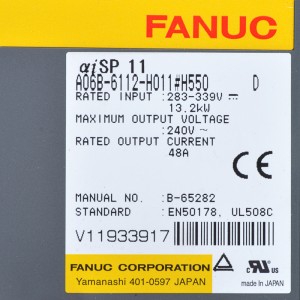 Fanuc drives A06B-6112-H011#H550 D Fanuc aiSP 11 spindle amplifier