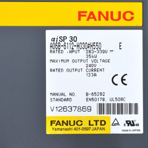 Fanuc drives A06B-6112-H030#H550 E Amplificador de fuso Fanuc AISP 30