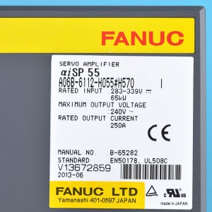 Fanuc tsav A06B-6112-H055 #H570 Kuv Fanuc servo amplifier aiSP 55