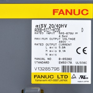 Fanuc သည် A06B-6127-H206 Fanuc aiSV 20/40HV Servo မောင်းနှင်သည်