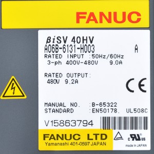 Fanuc inotyaira A06B-6131-H003 Fanuc BiSV 40HV servo