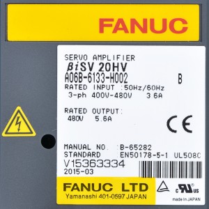 Fanuc itwara A06B-6133-H002 Fanuc servo amplifier BiSV 20HV