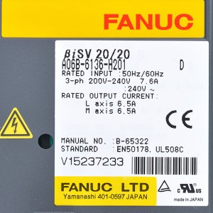 Fanuc disqet A06B-6136-H201 Fanuc BiSV 20/20