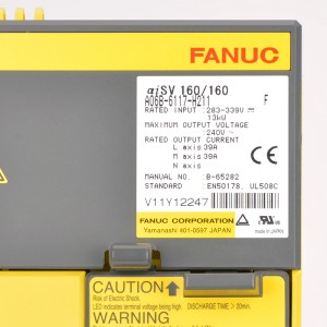 Fanuc ධාවක A06B-6117-H211 F Fanuc aiSV 160/160 සර්වෝ ඇම්ප්ලිෆයර්