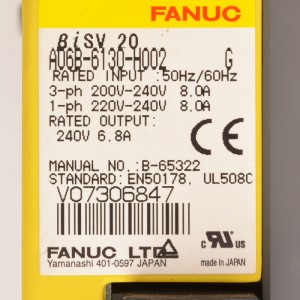 Tiomáineann Fanuc A06B-6130-H002 G Fanuc βiSV 20 amplifier servo