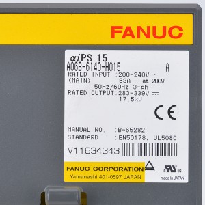 Приводи Fanuc A06B-6140-H015 A Блок живлення Fanuc αiPS 15