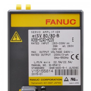 درایوهای Fanuc A06B-6240-H209 E سروو آمپلی فایر Fanuc αiSV 80/80-B