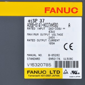 Fanuc ड्राइव्ह A06B-6141-H037#H580 Fanuc αiSP 37