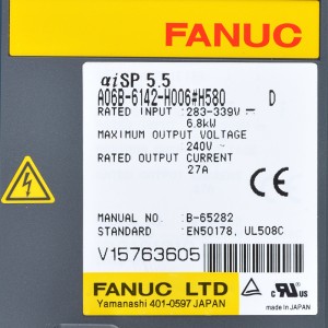Fanuc unitateak A06B-6142-H006#H580 Fanuc αiSP 5.5