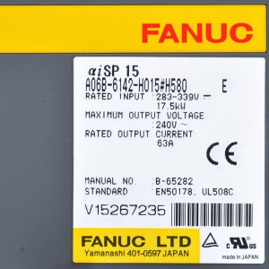 Fanuc drive A06B-6142-H015#H580 Fanuc αiSP 15