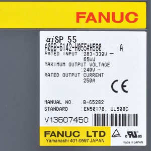 Fanuc သည် A06B-6142-H055#H580 Fanuc αiSP 55 ကို မောင်းနှင်သည်
