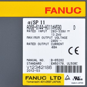 Fanuc သည် A06B-6144-H011#H590 Fanuc aiSP 11 ကို မောင်းနှင်သည်