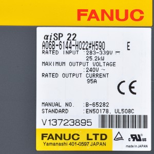 Fanuc သည် A06B-6144-H022#H590 Fanuc aiSP 22 ကို မောင်းနှင်သည်