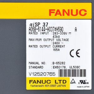 Fanuc ຂັບ A06B-6144-H037#H590 Fanuc aiSP 37