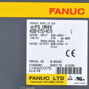 „Fanuc“ valdo A06B-6150-H018 „Fanuc aiPS 18HV“ servo stiprintuvą