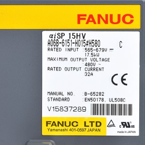 Fanuc A06B-6151-H015#H580 Fanuc aiSP 15HV چلوي