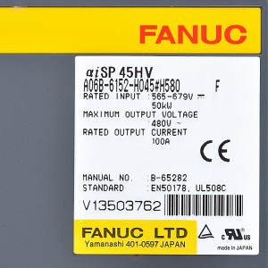 Unidades Fanuc A06B-6152-H045#H580 Fanuc aisp 45HV