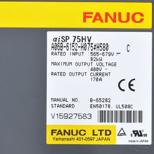 Fanuc ድራይቮች A06B-6152-H075#H580 Fanuc asp 75HV