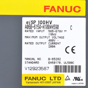 Fanuc drive A06B-6154-H100#H590 Fanuc aisp 100HV