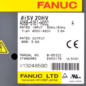 Fanuc drive A06B-6161-H002 Fanuc BiSV 20HV
