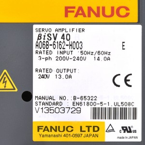 Fanuc diskai A06B-6162-H003 Fanuc servo stiprintuvas BiSV 40