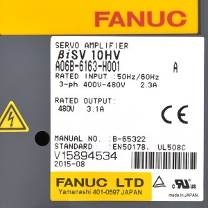 I-Fanuc iqhuba i-A06B-6163-H001 Fanuc servo amplifier BiSV 10HV