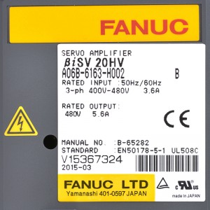 Fanuc דרייווז A06B-6163-H002 Fanuc סערוואָ אַמפּלאַפייער BiSV 20HV