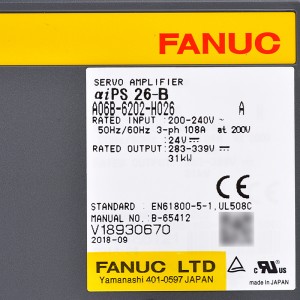 Fanuc ຂັບ A06B-6141-H030#H580 Fanuc servo amplifier aiPS 26-B ການສະຫນອງພະລັງງານ