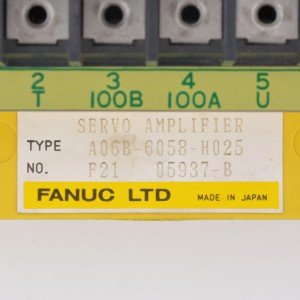 Fanuc ڊرائيو سروو ايمپليفائر A06B-6058-H025، A06B-6058-101، A06B-6058-102، A06B-6058-191، A06B-6058-192
