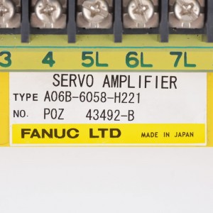 محرك Fanuc لمضخم الصوت A06B-6058-H201 、 A06B-6058-204 、 A06B-6058-221 、 A06B-6058-222 A06B-6058-223