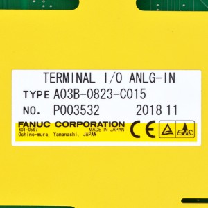Fanuc I/O A03B-0823-C015 fanuc terminalis i/o anlg-in original in Iaponia facta