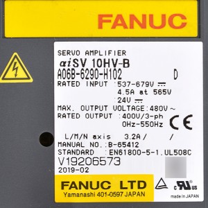 Fanuc သည် A06B-6290-H102 Fanuc ဆာဗိုအသံချဲ့စက် aiSP 10HV-B ကို မောင်းနှင်သည်