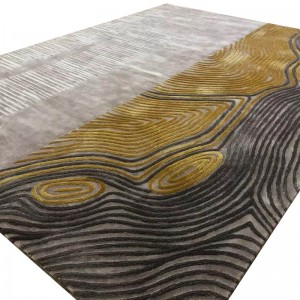 Home moderne natuurlijke goudwollen tapijten 9×12