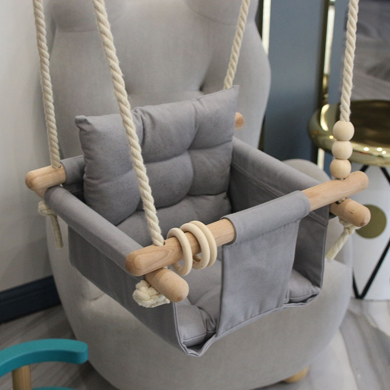  HONGFEISHANGMAO Columpio para niños columpio interior al aire  libre de tela de lona para colgar silla Swing Baby Swing asiento : Juguetes  y Juegos