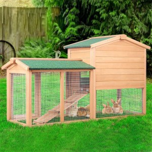 قفس چوبی قفس مرغ قفس مرغ خانگی تمیز کردن آسان قفس حیوانات خانگی در فضای باز