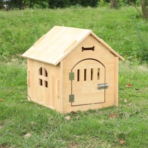 Ny leverans för Kina grossist Wood Dog House Pet House med väderbeständigt topptak Trä Pet Shelter Pet Dog House