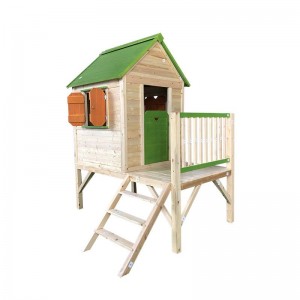 Водонепроникний великий дитячий дерев'яний будиночок для саду на відкритому повітрі на задньому дворі