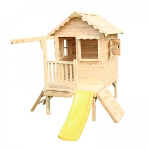 Top Suppliers New Pretend Play Minimalist 2 Floor Natural Woden Doll House for Kids Z06496A