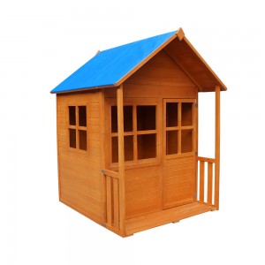 Търговия на едро с дървена детска къща Cubby Playhouse Голяма детска къща за игра Дървена детска къща за игра на открито