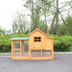 Гореща от пресите през 2022 г. водоустойчива класическа лесно сглобяема дървена къща за домашни любимци на закрито за дървен кокошарник