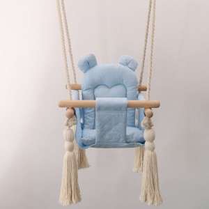 Drvena viseća stolica za ljuljanje za dječake
