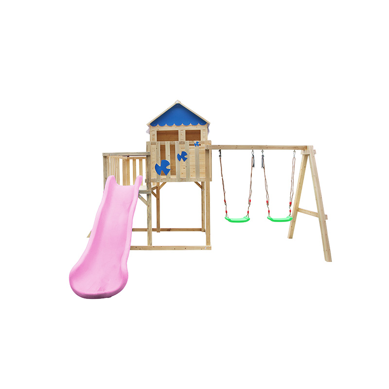Αποκλειστικό σετ ξύλινης κούνιας και υπαίθρια παιδότοπο στην πίσω αυλή με επιλεγμένη εικόνα