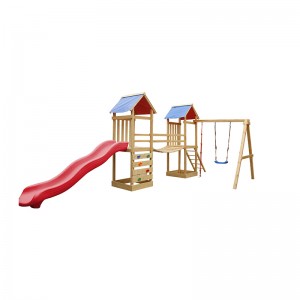 Ubos nga presyo Outdoor Rainbow Slide Park Climbing Frame Kids Playground Equipment