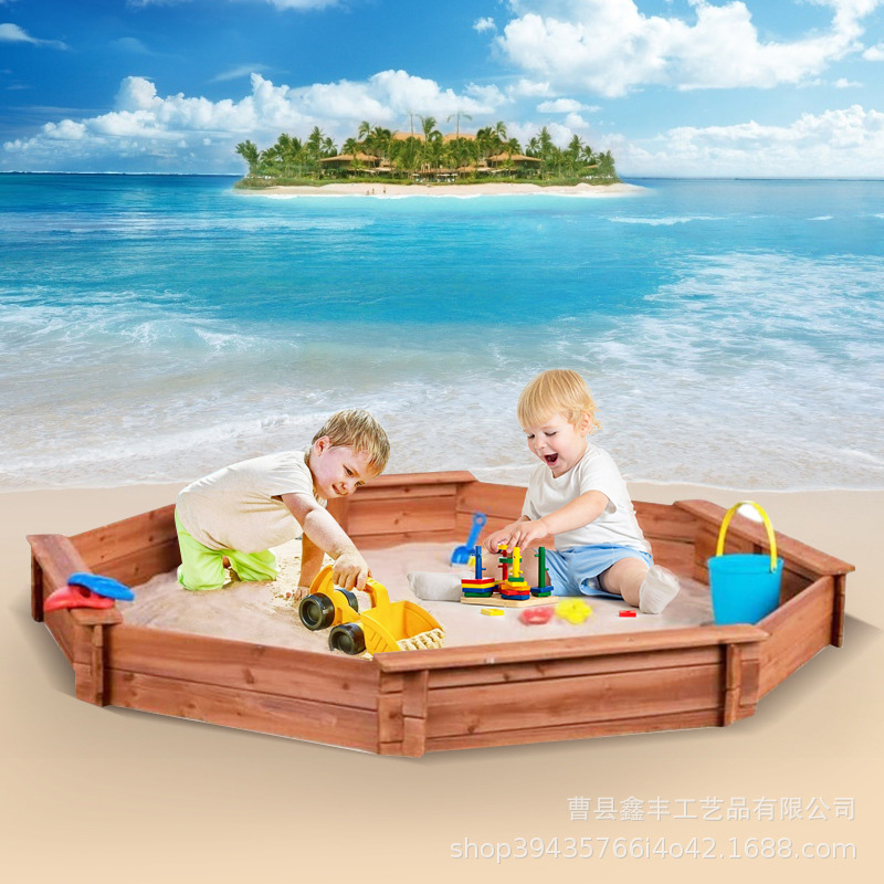 Νηπιαγωγείο υπαίθριο μασίφ ξύλο παιδική πισίνα με άμμο αυλή σπίτι σκάβοντας φράχτη λάκκο με άμμο μεγάλο τραπέζι με άμμο παιχνίδι εξοπλισμό άμμου εργαλεία