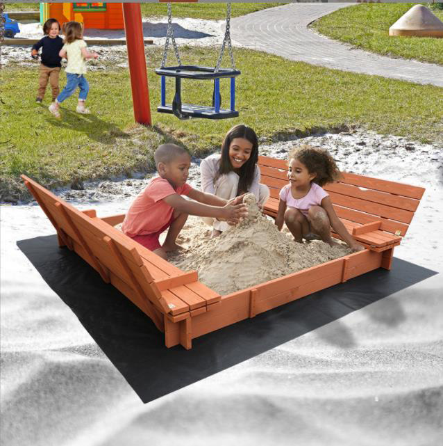 나무 모래 풀 국경 나무 모래 풀 야외 놀이 모래 장난감 조기 교육 어린이 놀이 장비 파라솔 샌드 박스