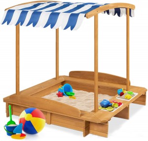 FSC детски пясъчен басейн дървен пясъчен басейн открит дървен пясък играчки ранно образование оборудване за игра на деца сянка