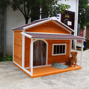 Jaulas para mascotas de animales al aire libre de madera para casa de perro grande de alta calidad