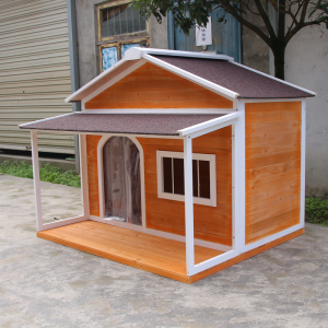 Caseta para cans grande de alta calidade Gaiolas de madeira para animais ao aire libre